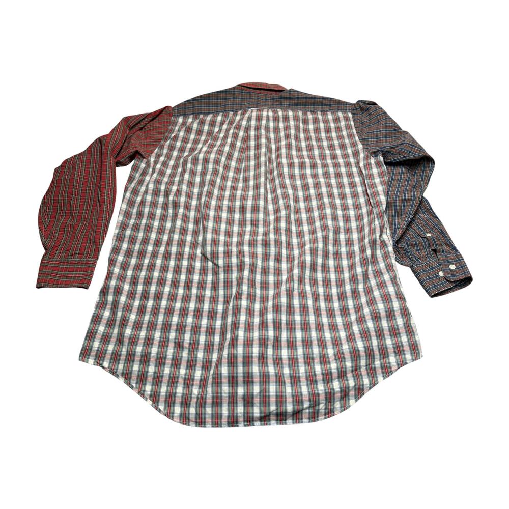 BD Baggies Vintage Crazy Plaid Cotton Shirt Made in USA 15.5 - Picture 8 of 16